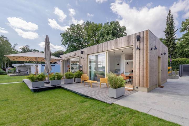 Ferienwohnung für 3 Personen, mit Terrasse und Garten sowie Sauna und Seeblick in Falkensee - 2
