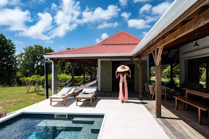Villa pour 8 personnes, avec jardin ainsi que vue et piscine dans Marie-Galante - 4