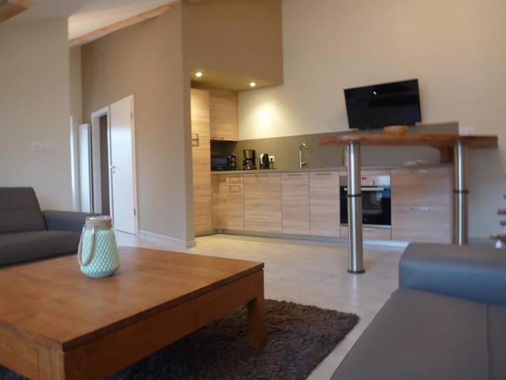 Appartement de vacances pour 4 personnes, avec Terrasse ainsi que Jardin et Vue