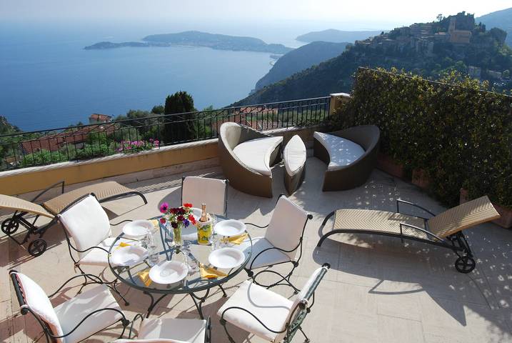 Gîte pour 4 personnes, avec vue ainsi que vue sur l’océan et balcon/terrasse à Èze - 4