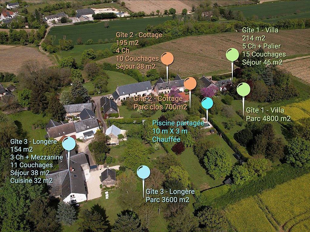 Longère 12p 157 m² 3 Ch 9 Lits piscine chauffée partagée Sancerre in Crézancy-en-Sancerre, Région de Bourges