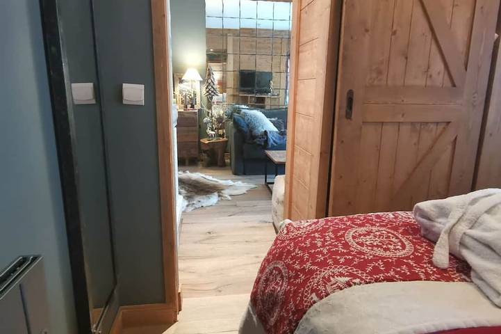 Gîte pour 4 personnes, avec balcon ainsi que jacuzzi et sauna dans Arc 1950 - 2