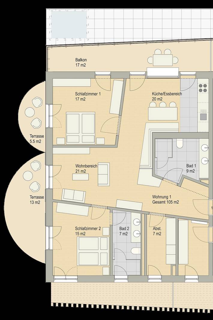 Ferienwohnung für 4 Personen, mit Balkon und Whirlpool sowie Terrasse und Garten in Bad Hindelang - 4