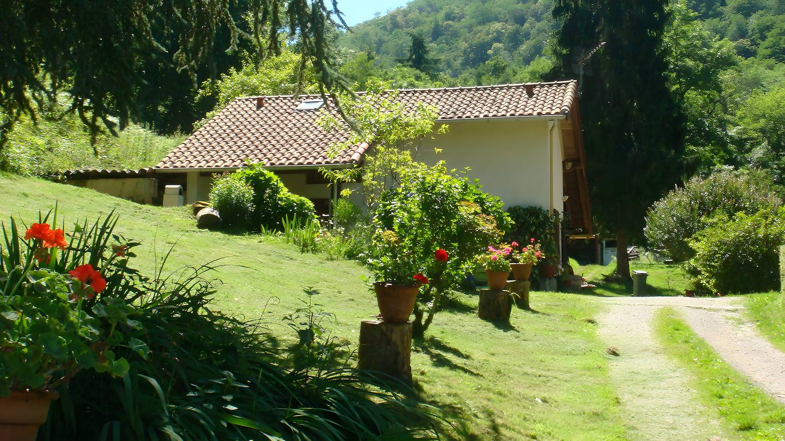 Gîte des Carcis : vue montagne, terrasse privée et Wi-Fi in Ganac, Parc naturel régional des Pyrénées ariégeoises