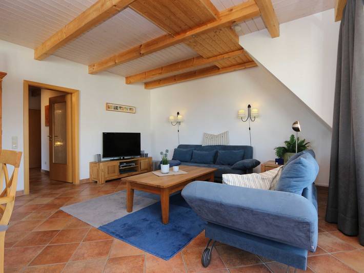 Ferienwohnung für 4 Personen, mit Ausblick und Garten sowie Balkon und Seeblick, kinderfreundlich in Loddin - 3