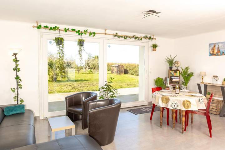 Appartement de vacances pour 4 personnes, avec jardin