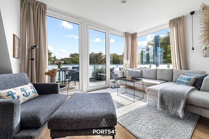 Ganze Wohnung, Meeresrauschen - für 4 Personen, Balkon, Blick ins Grüne in Büsum, Kreis Dithmarschen