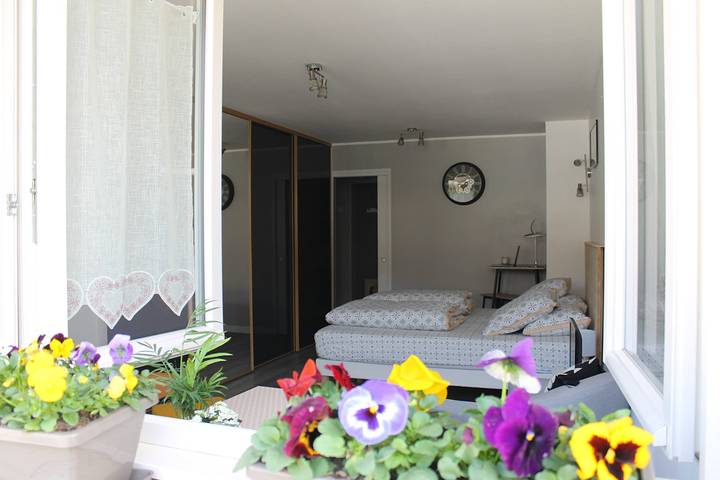 Studio pour 2 personnes, avec jardin