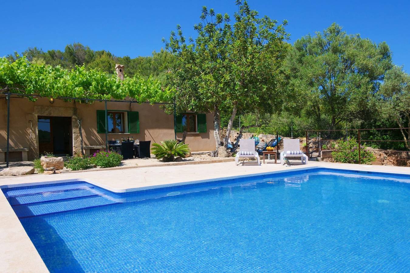 Casa Son Fornes avec piscine, Wi-Fi, jardin et terrasse ; parking disponible in Algaida, Majorque l'intérieur des terres