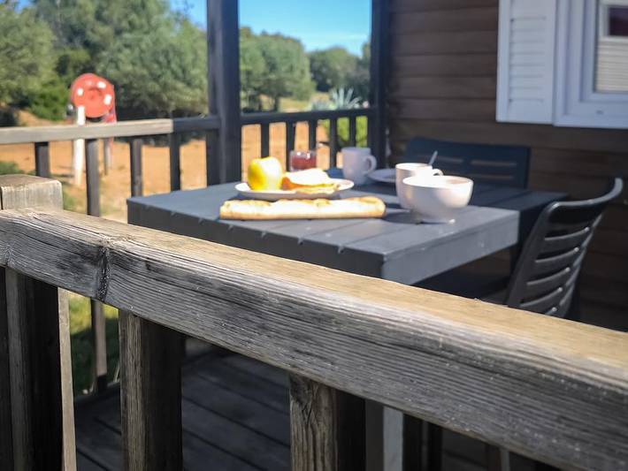 Orris camp - Mobilheim 4 personen - Für mit kleiner Terrasse - Mit Klimaanlage in Caves, Mittelmeerküste (Frankreich)