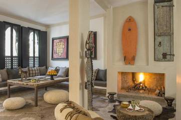Chambre d’hôte pour 2 personnes, avec vue ainsi que jardin et bassin pour enfant, animaux acceptés à Taghazout (village)