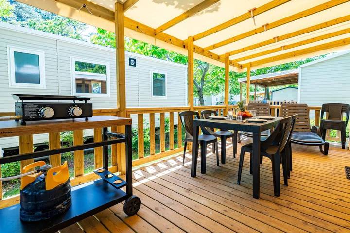 Camping pour 4 personnes, avec piscine ainsi que vue et jardin à Seignosse - 4