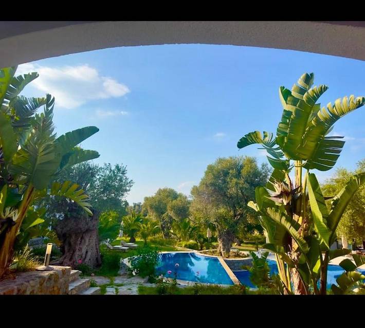 Hôtel pour 2 personnes, avec vue ainsi que jardin et piscine à Bodrum
