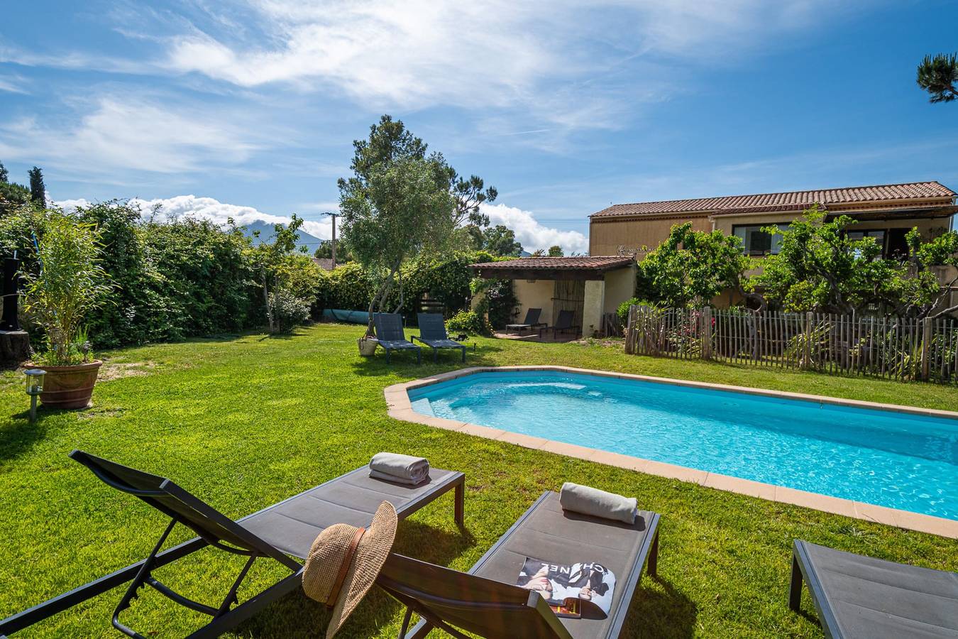 Appartamento intero, Elda : appart rez de jardin et piscine  chauffée à 7 min de Calvi et plages in Calenzana, Calvi e dintorni