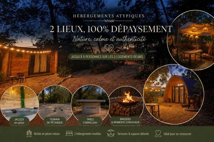 Gîte pour 3 personnes, avec jardin ainsi que vue et terrasse à Alès