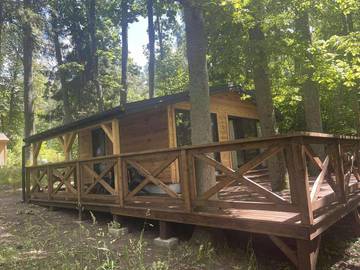 Lodge für 4 Personen, mit Garten und Ausblick, kinderfreundlich in Polen