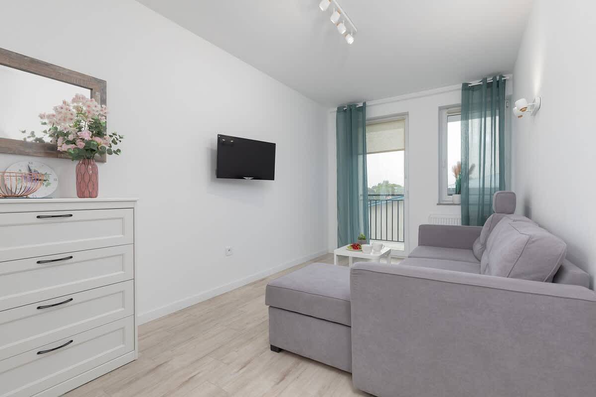 Ganze Wohnung, Ferienwohnung für 4 Personen mit Balkon/Terrasse in Dziwnówek, Wollin