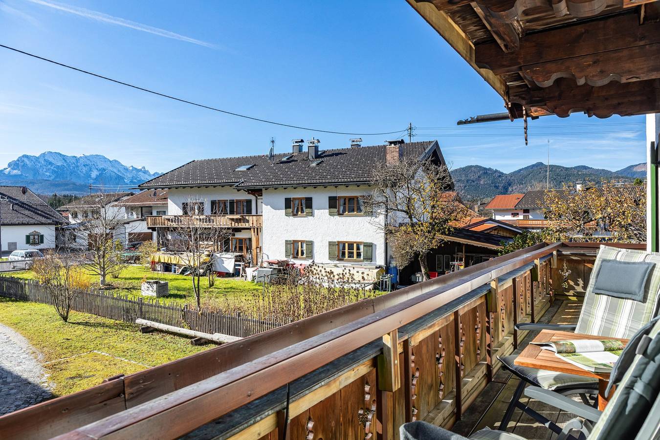 Ganze Wohnung, Apartment '1' mit Bergblick, Balkon und Wlan in Krün, Bayerische Alpen
