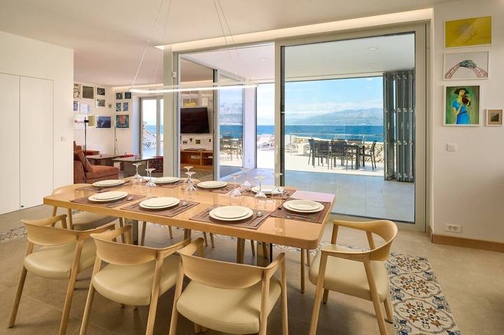 Luxury Seafront Villa Casa Familija Brac with Pool in Supetar, Brac
