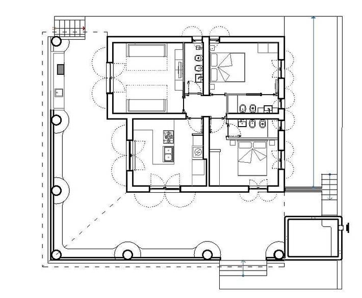 Location de vacances pour 8 personnes, avec bassin pour enfant et vue ainsi que jardin et piscine à Ustica - 4