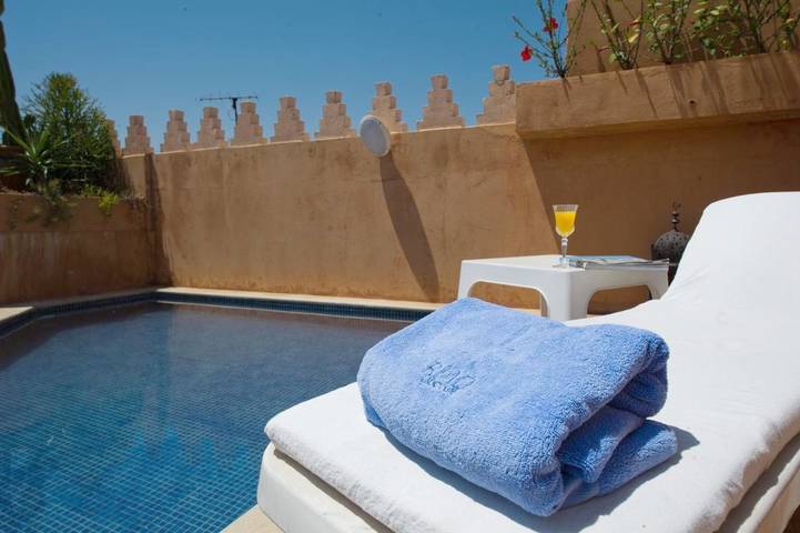Riad pour 2 personnes, avec terrasse ainsi que sauna et piscine à Meknès - 4