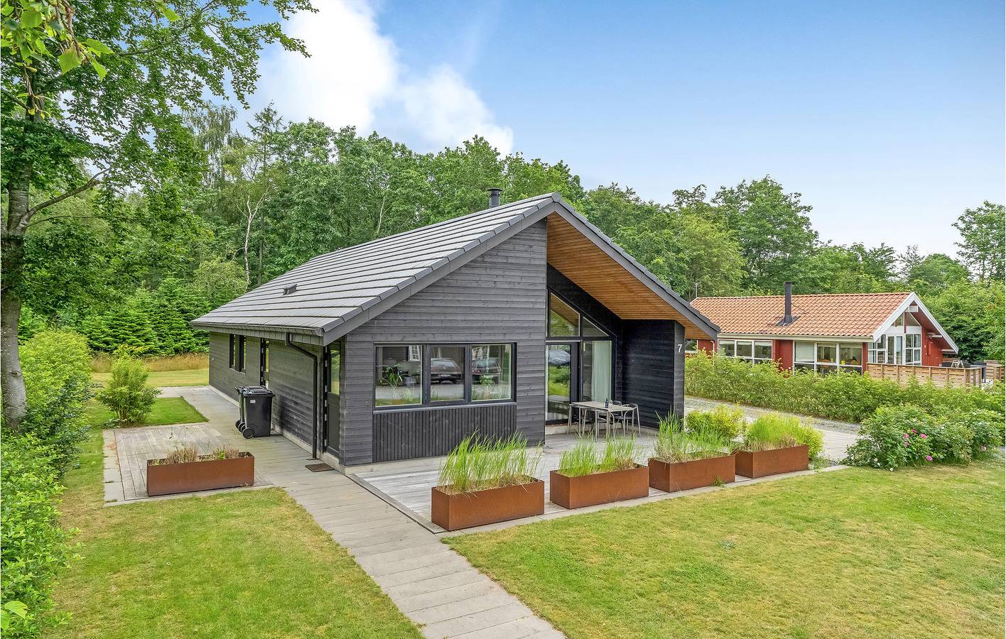 Ferienhaus für 4 Personen mit Seeblick in Sunds, Sunds Sø