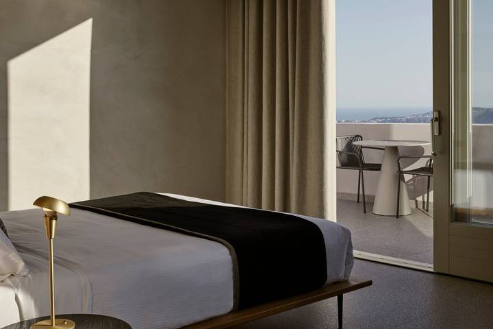 Location de vacances pour 2 personnes, avec vue sur l’océan et terrasse dans Firostefani - 4