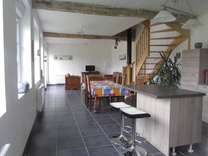 Gîte pour 4 personnes, avec vue et jardin, adapté aux familles à Bosville