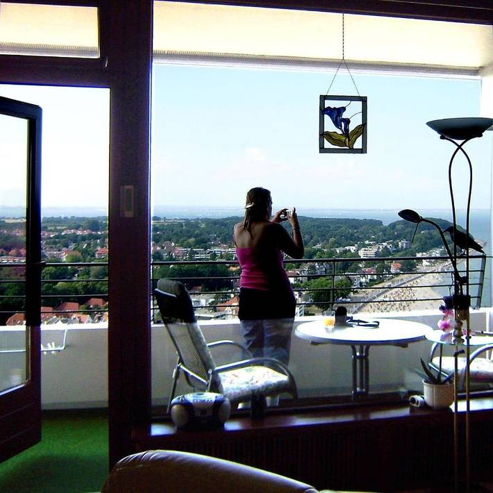 Ferienwohnung für 2 Personen, mit Balkon und Pool sowie Sauna und Seeblick in Travemünde