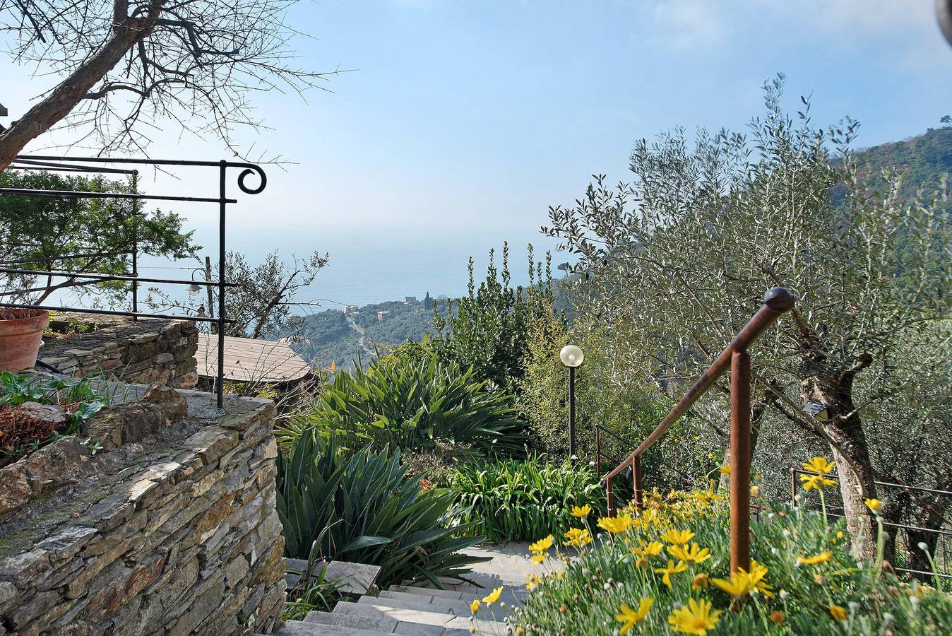 Ganze Wohnung, Ferienwohnung 'Ca' Dû Massunin' mit Meerblick, Wlan und Klimaanlage in Recco, Ligurische Küste