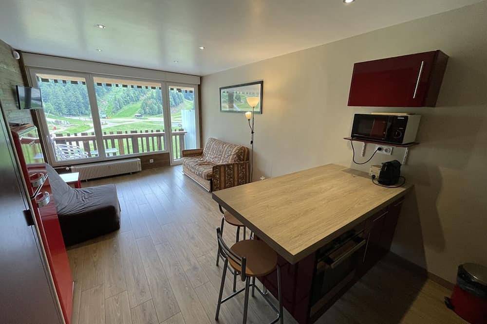 Entire apartment, Studio with Balcony, Equipped Kitchen, Wi-Fi in Le Lioran in Le Lioran, Laveissière