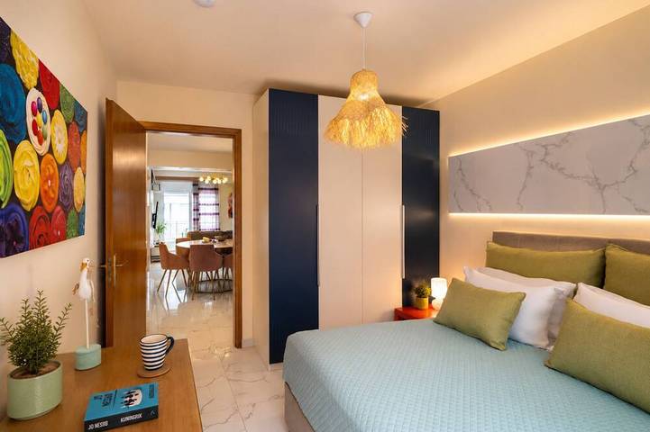 Appartement entier, New Luxurious apartment - 1 minute from Elli Beach in Ville de Rhodes, Rhodes
