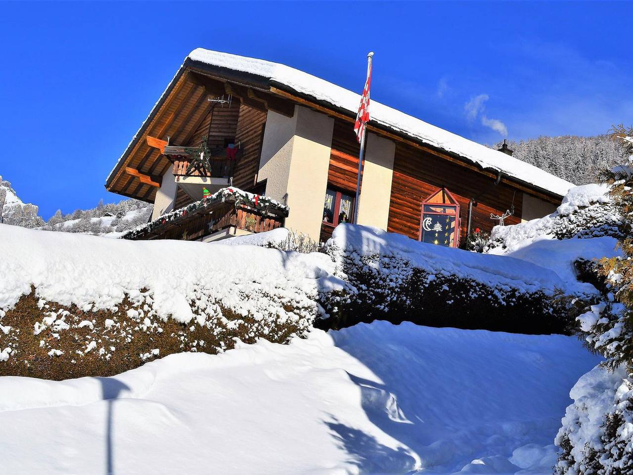 Ganze Ferienwohnung, Abendstern 2 # - 2-Bettwohnung, Dusche, Wc in Albinen, Leukerbad & Umgebung