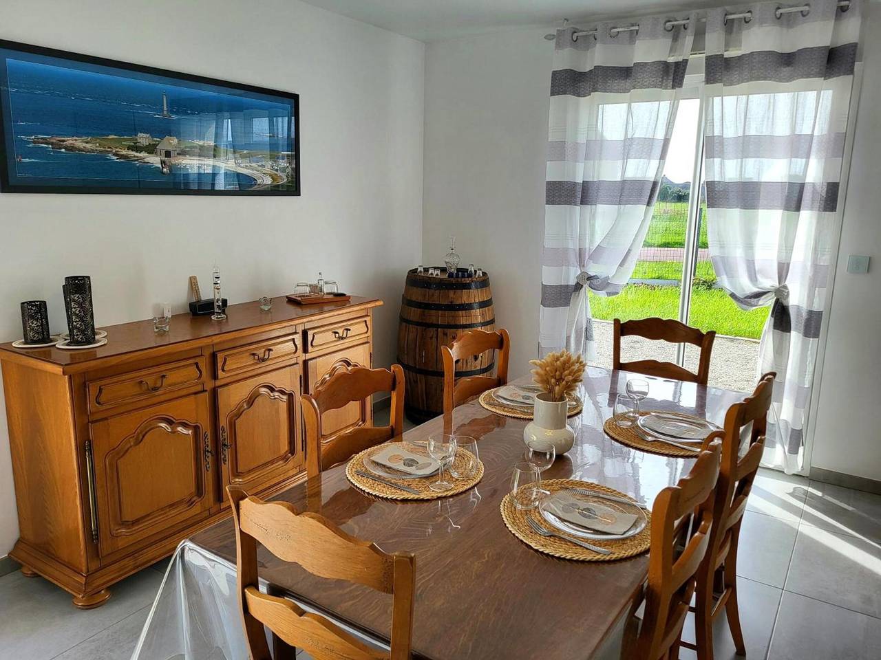 Maison de vacances « L'aloé » avec terrasse privée, jardin privé et Wi-Fi in Créances, Région de Coutances