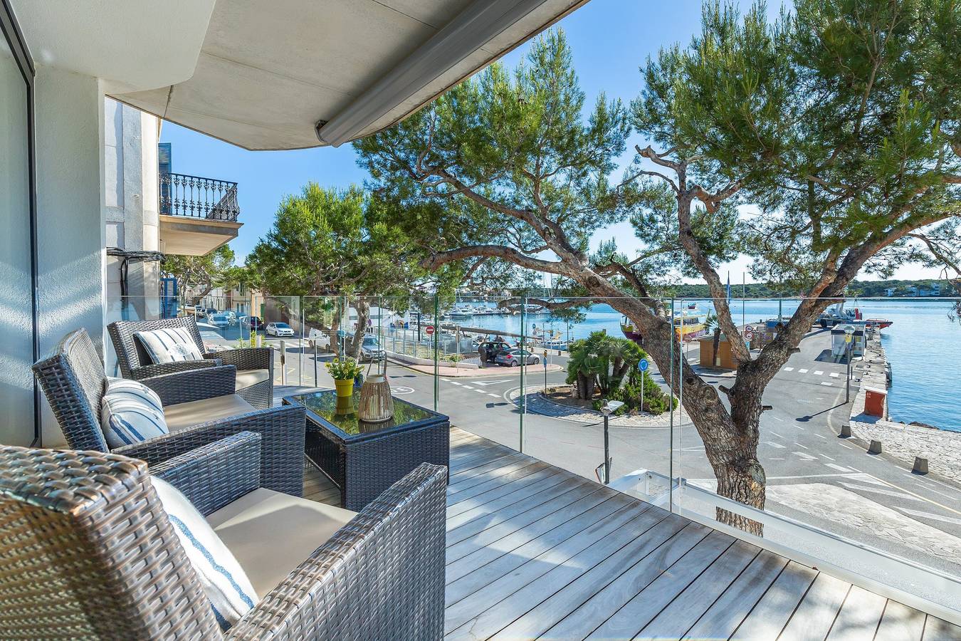 Ganze Wohnung, Ferienwohnung 'Ponent' mit Meerblick, Wlan und Klimaanlage in Portocolom, Felanitx