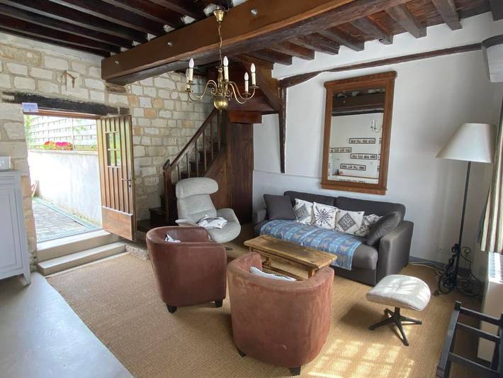 Location de vacances pour 3 personnes, avec jardin à Le Bec-Hellouin