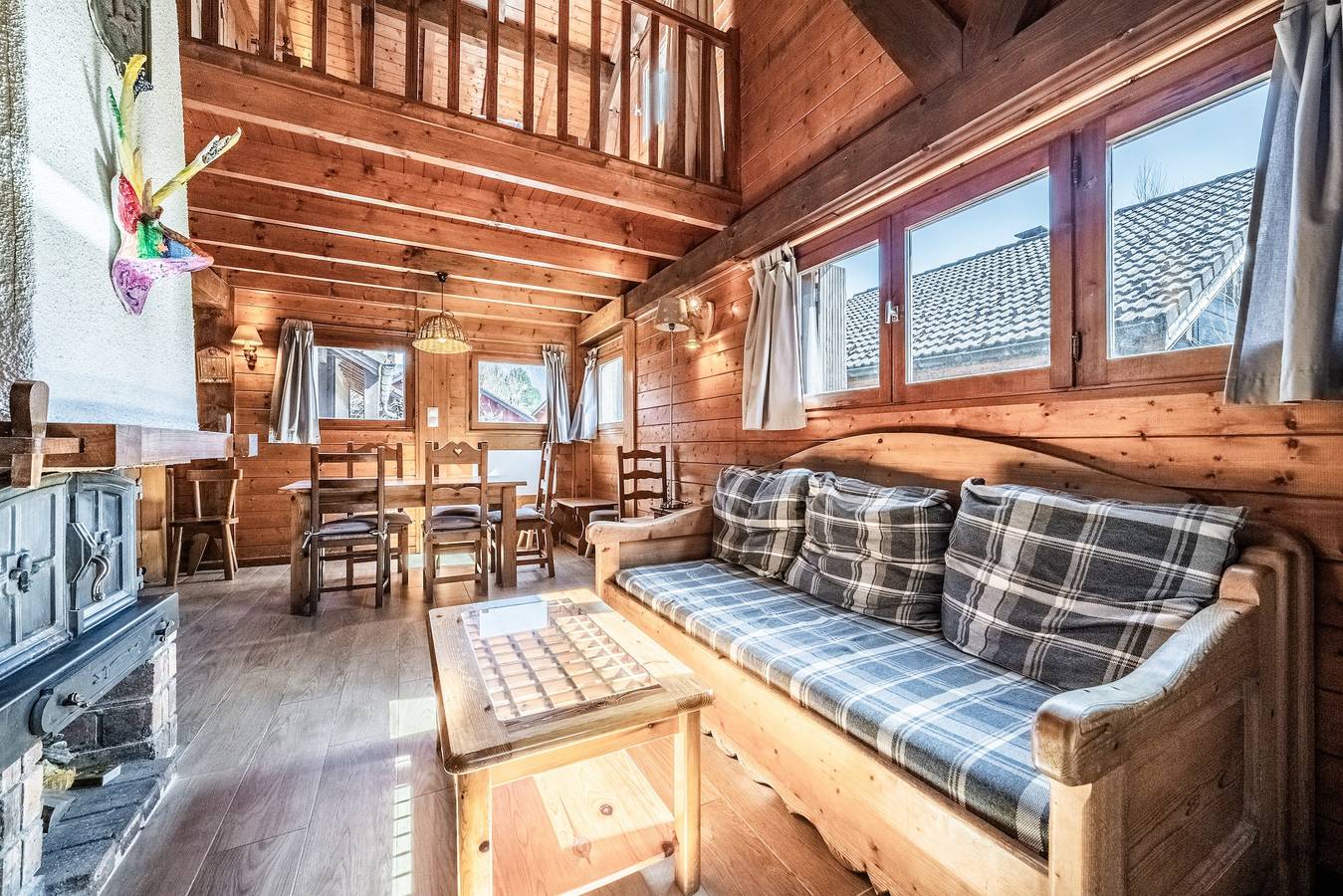 Chalet '6p Confort - L'edelweiss' : Vue Montagne, Terrasse Privée et Wi-Fi in Verchaix, Région de Bonneville