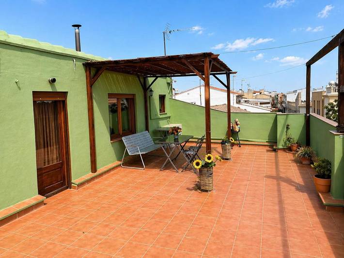 Apartamento de vacaciones para 4 personas, con Balcón además de Terraza y Vistas en Vall D'albaida