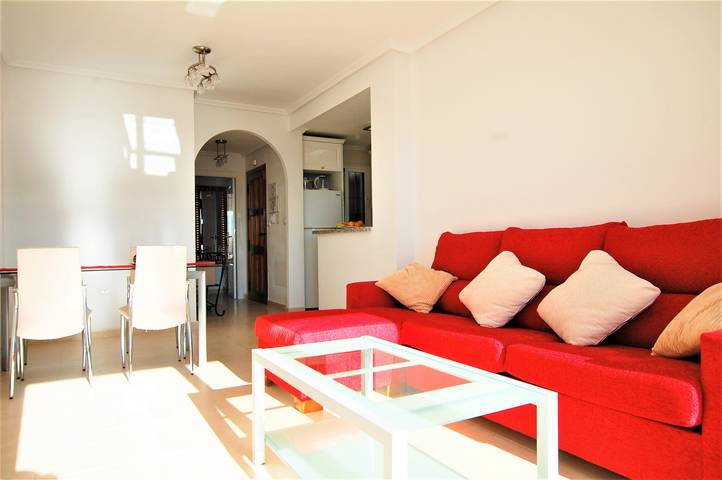 Ganze Wohnung, 'Sehr schöne Ferienwohnung mit Meerblick', Gemeinschaftspool und Wlan in Orihuela, Costa Blanca