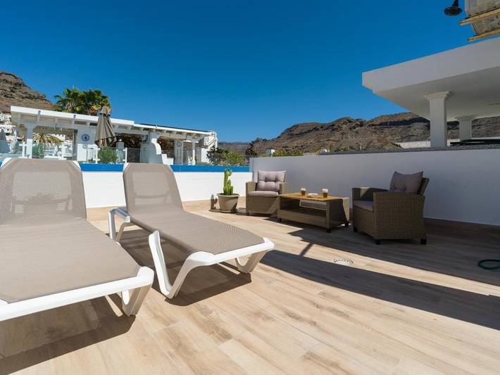 Ferienwohnung für 3 Personen, mit Ausblick und Terrasse