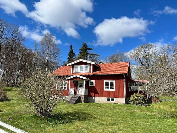 Ferienhaus für 8 Personen, mit Balkon und Terrasse sowie Garten in Växjö