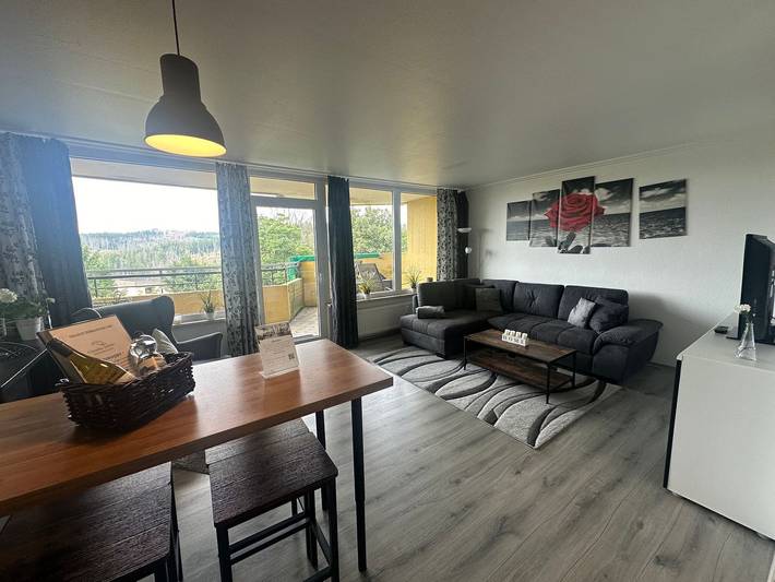 Ferienwohnung für 4 Personen, mit Balkon und Ausblick sowie Sauna im Harz - 2