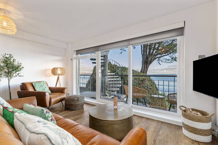 Ferienwohnung für 2 Personen, mit Meerblick und Ausblick sowie Balkon in Wales - 2