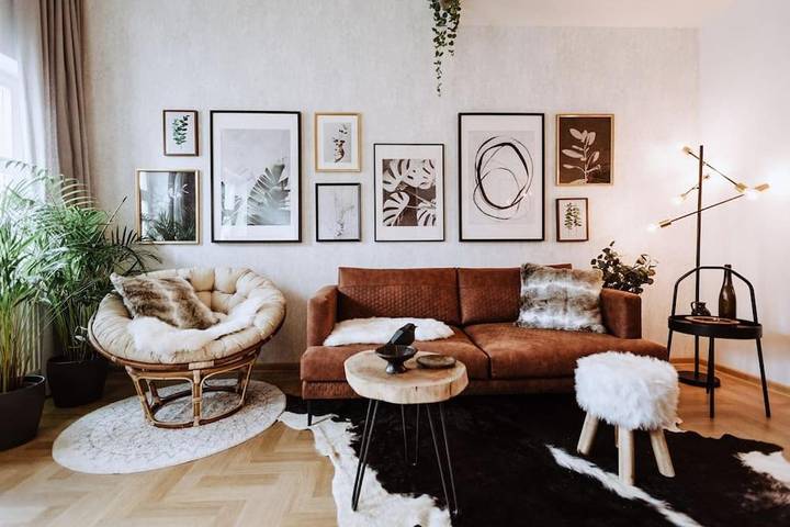 Ferienwohnung für 4 Personen, mit Balkon und Terrasse in Vinohrady