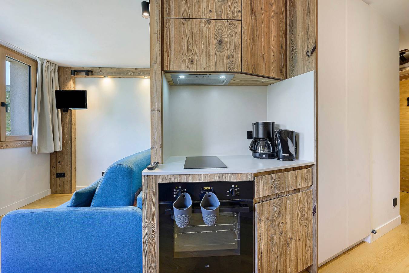 Apartamento entero, Apartamento Le Panorama Des Pistes con vistas a la montaña y balcón in Saint-Martin-de-Belleville, Massif de la Vanoise