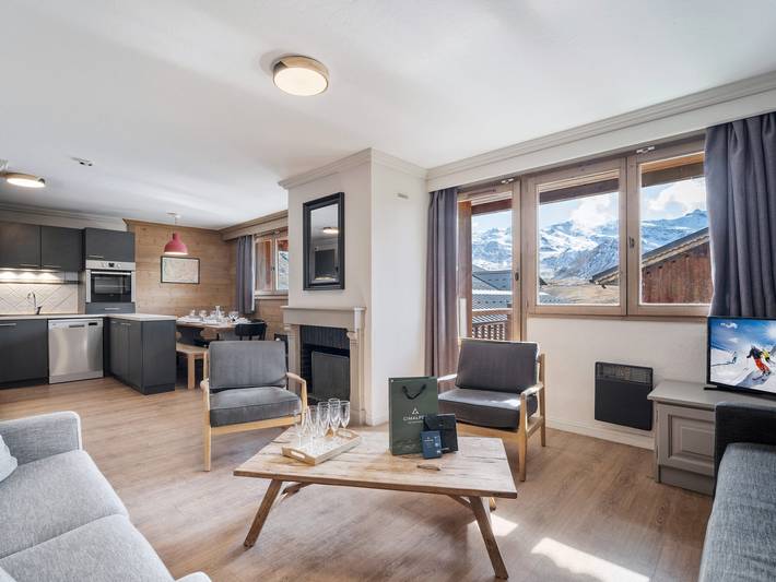 Chalet voor 8 personen, met terras en zwembad in Val Thorens