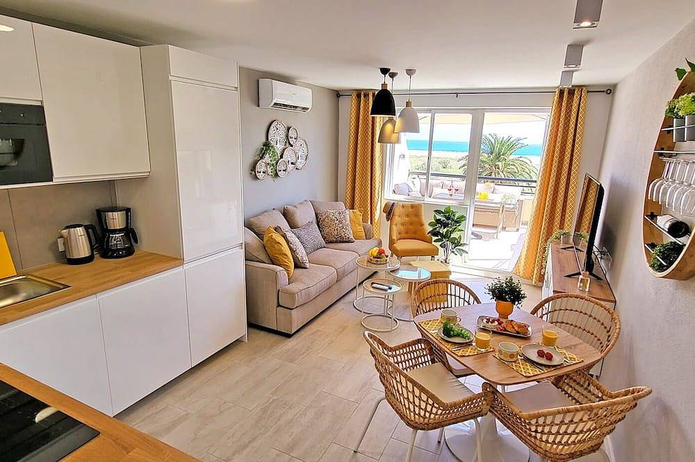 Ganze Wohnung, Ferienwohnung Sol, Meerblick, Klimaanlange, Wifi, Pool, Strandnah, Morro Jable in Solana Matorral, Pájara