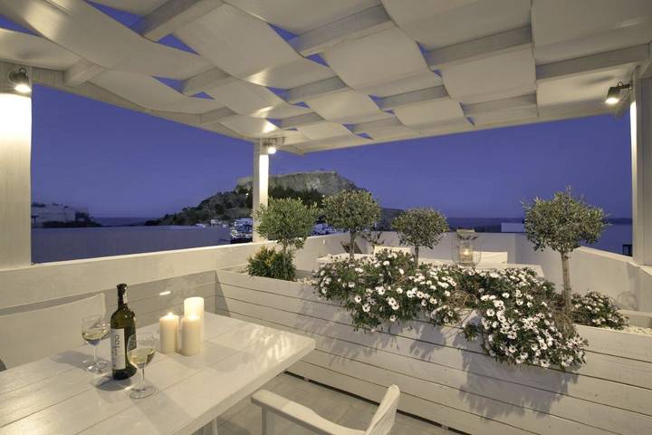 Gîte pour 5 personnes, avec vue et balcon à Lindos - 3