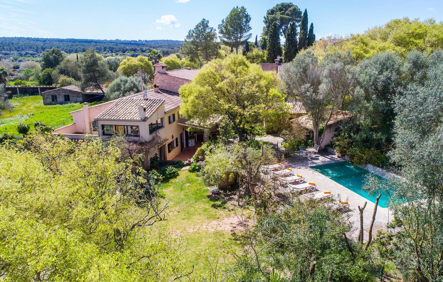 Modernes Apartment mit Pool und Terrasse 2,5 km von Cas Canar entfernt in Ruberts, Sencelles