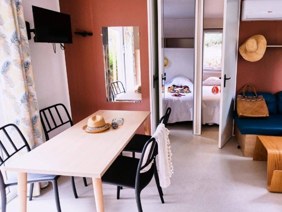 Camping La Vallée Heureuse Pausado - Mobilheim 6 personen - Premium in Orgon, Arles und Umgebung